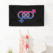 Bisexualität Geschlechtersymbol Banner (Insitu)