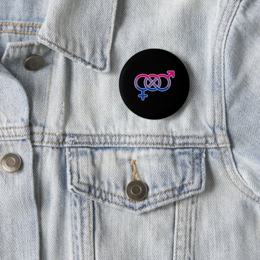Bisexualität Geschlechtersymbol Button (Beispiel)