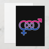 Bisexualität Geschlechtersymbol Feiertagskarte (Vorne/Hinten)