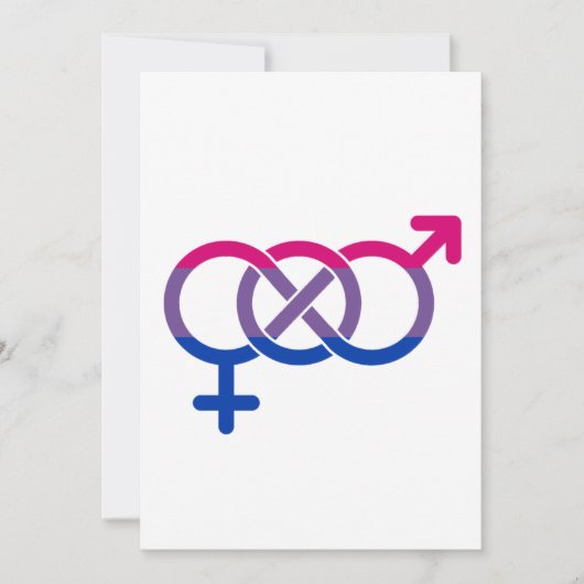 Bisexualität Geschlechtersymbol Feiertagskarte (Vorderseite)