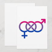Bisexualität Geschlechtersymbol Feiertagskarte (Vorne/Hinten)