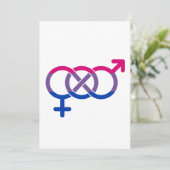 Bisexualität Geschlechtersymbol Feiertagskarte (Stehend Vorderseite)