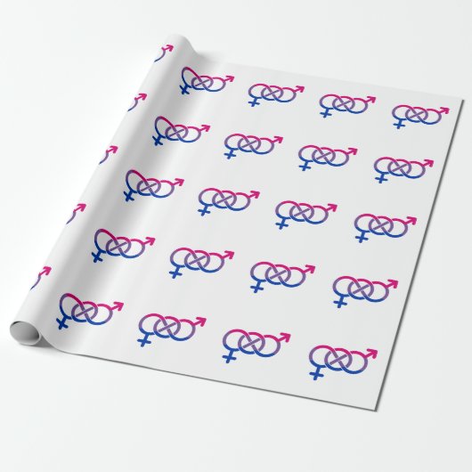 Bisexualität Geschlechtersymbol Geschenkpapier (Ungerollt)