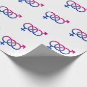 Bisexualität Geschlechtersymbol Geschenkpapier (Ecke)