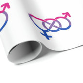 Bisexualität Geschlechtersymbol Geschenkpapier (Rolleneckpunkt)