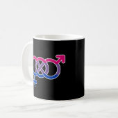 Bisexualität Geschlechtersymbol Kaffeetasse (Vorderseite Links)