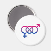 Bisexualität Geschlechtersymbol Magnet (Vorderseite/Rückseite)