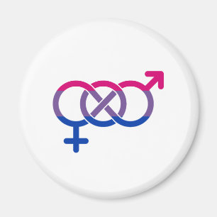 Bisexualität Geschlechtersymbol Magnet