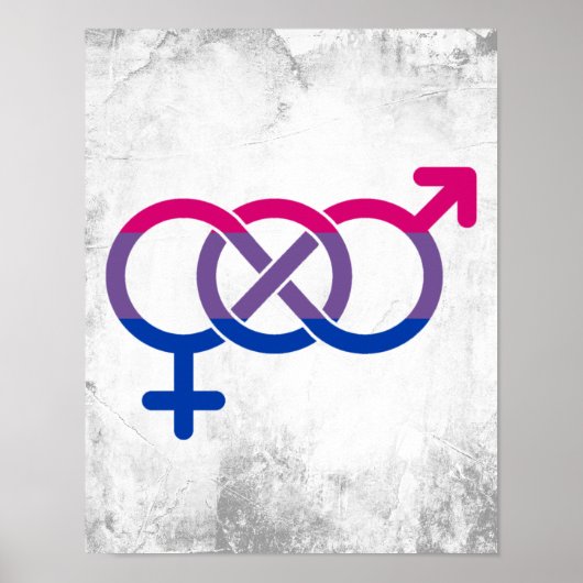 Bisexualität Geschlechtersymbol Poster (Vorne)