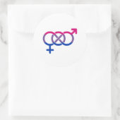 Bisexualität Geschlechtersymbol Runder Aufkleber (Tasche)