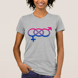 Bisexualität Geschlechtersymbol T-Shirt