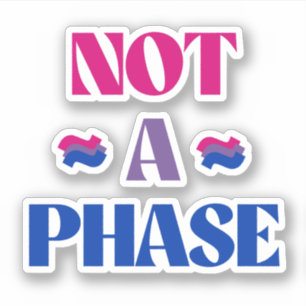 Bisexualität ist keine Phase Aufkleber