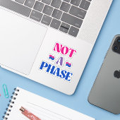Bisexualität ist keine Phase Aufkleber (Laptop mit iPhone)