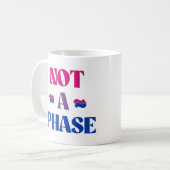 Bisexualität ist keine Phase Kaffeetasse (Vorderseite Links)
