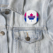 Bisexualität kanadische Pride-Flagge Button (Beispiel)
