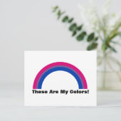 Bisexualität Regenbogen Stolz Postkarte (Stehend Vorderseite)