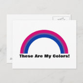 Bisexualität Regenbogen Stolz Postkarte (Vorne/Hinten)