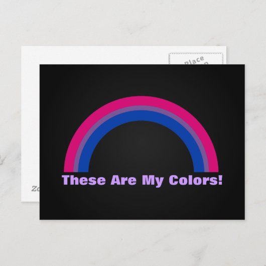 Bisexualität Regenbogen Stolz Postkarte (Vorne/Hinten)