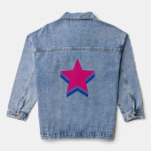 Bisexualität Stars Jeansjacke (Rückseite)