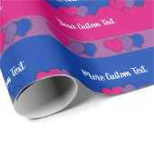 Bisexualität Stolperflagge mit Papier für Textverp Geschenkpapier (Rolleneckpunkt)