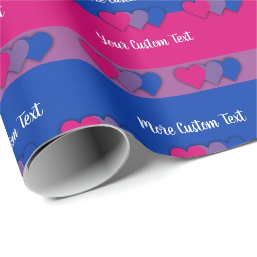 Bisexualität Stolperflagge mit Papier für Textverp Geschenkpapier (Rolleneckpunkt)