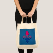 Bisexualität Stolz auf Fleur-de-lis Tragetasche (Vorderseite (Produkt))