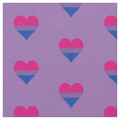 Bisexualität stolz auf Herzen Stoff (Nahaufnahme)