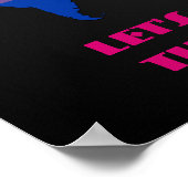 Bisexualität Stolz Weltkarte Poster (Ecke)