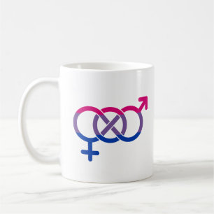 Bisexualitäts-Geschlechtssymbol Kaffeetasse