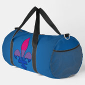 Bisexualitäts-Stolz fleur-de-lis Duffle Bag (Rechte Ecke)