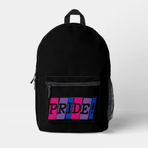 Bisexualitäts-Stolz Textschild Bedruckter Rucksack