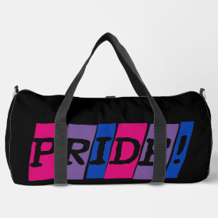 Bisexualitäts-Stolz-Textschild Duffle Bag
