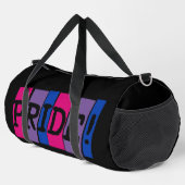 Bisexualitäts-Stolz-Textschild  Duffle Bag (Rechte Ecke)