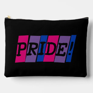 Bisexualitäts-Stolz-Textschild Zubehörtasche