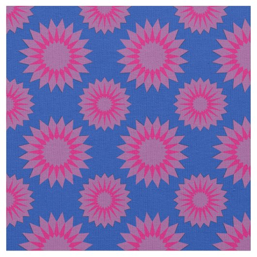 Bisexualitäts-Stolzfarben /blaues Blumenmuster Stoff (Nahaufnahme)
