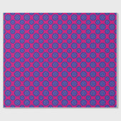 Bisexualitäts-Stolzfarben / rosa Blumenmuster Geschenkpapier (Flach)