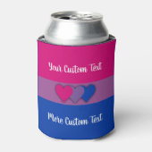 Bisexualitäts-Stolzflagge mit Text Can Cooler Dosenkühler (Kanne Vorderseite)