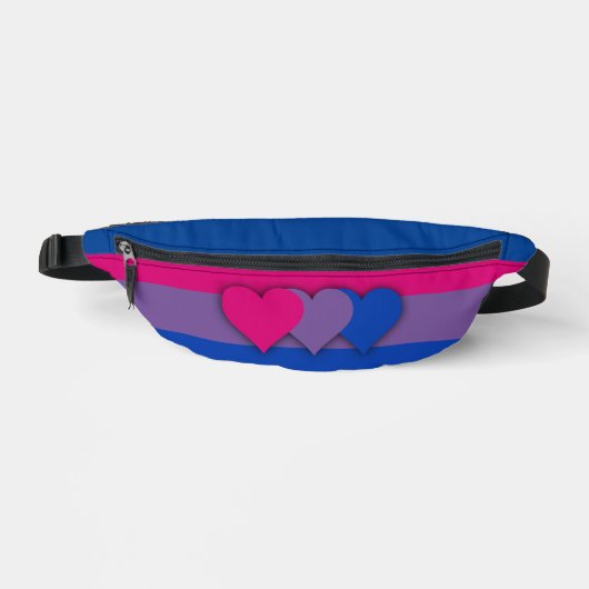 Bisexualitätsflagge Bauchtasche (Vorderseite)