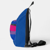 Bisexualitätsflagge Crossbody Bag (Rechts)