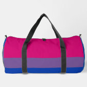 Bisexualitätsflagge Duffle Bag (Rückseite)