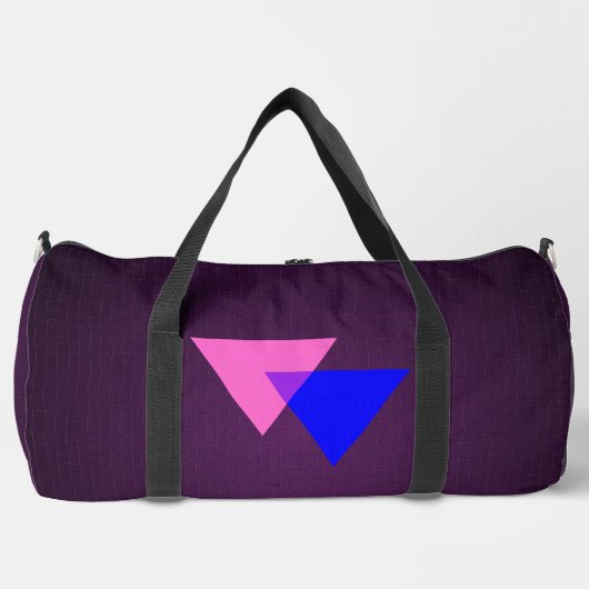Bisexualitätssymbol duffle bag (Vorderseite)