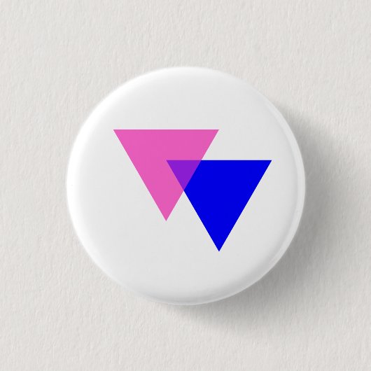 Bisexualitätssymbol-Schaltfläche Button (Vorderseite)