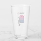 BisexualiTEA Bi Pride Flag Bisexueller Tee Glas (Rückseite)