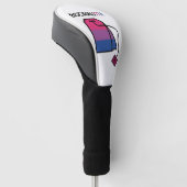 BisexualiTEA Bi Pride Flag Bisexueller Tee Golf Headcover (angewinkelt)