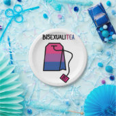 BisexualiTEA Bi Pride Flag Bisexueller Tee Pappteller (Party)