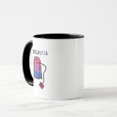 BisexualiTEA Bi Pride Flag Bisexueller Tee Tasse (Vorderseite Links)