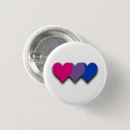 Bisexuality flag button (Vorne & Hinten)