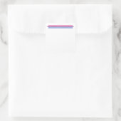 Bisexuality Flag Lgbt Bi Pride Quadratischer Aufkleber (Tasche)