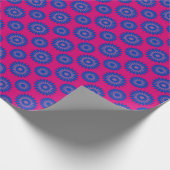 Bisexuality pride colors / pink flower pattern geschenkpapier (Ecke)
