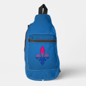 Bisexuality pride fleur-de-lis   crossbody bag (Vorderseite)